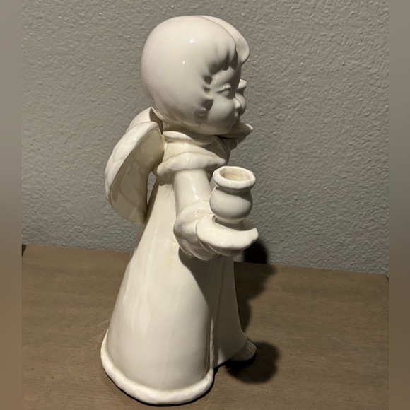 Ceramic Vintage Antique Angel Candle Holder Decoration 1969 - Picture 4 of 4